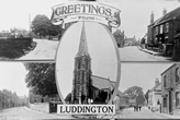 Luddington: Old Multiview Postcard