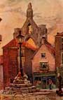 Howden Market Place: Frances Hutchinson Painting, c.1905