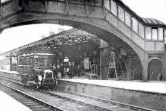 Goole station Leyland railway motor bus